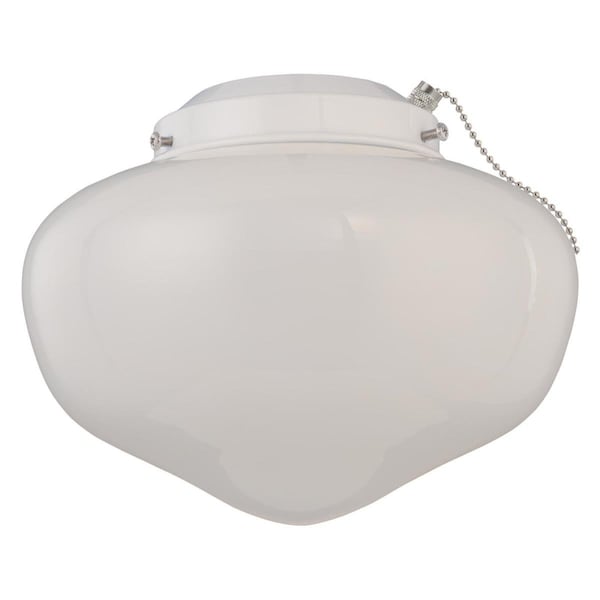 Westinghouse Ceiling Fan -Light Kit LED Schoolhouse White Fnsh White Opal Glass Damp 7785300 - main